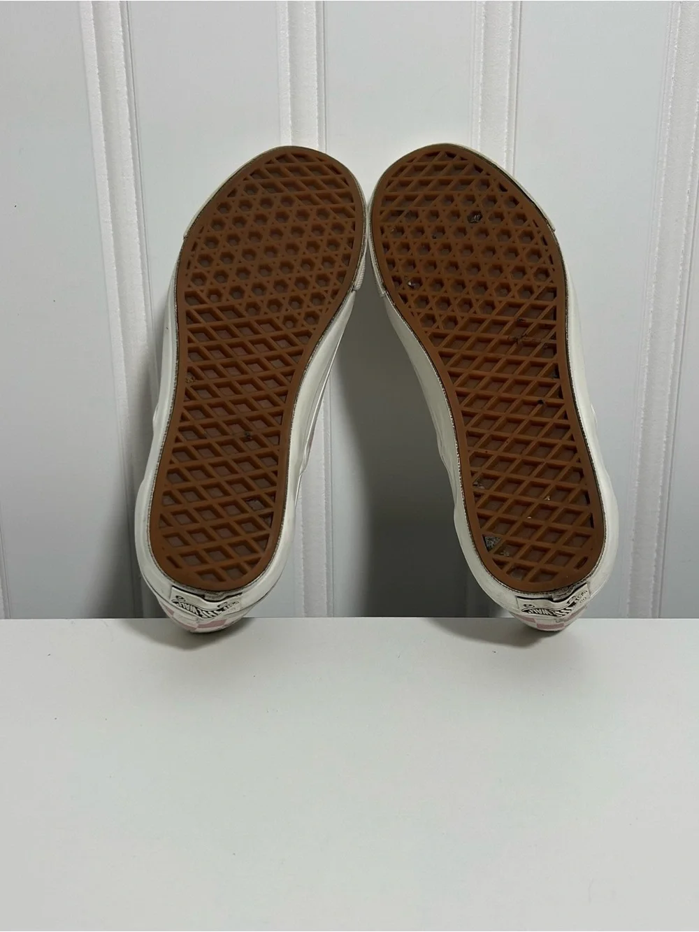 Vans Slip-On Checkerboard Sneakers - Pink/White 98 lx - Picture 7 of 8